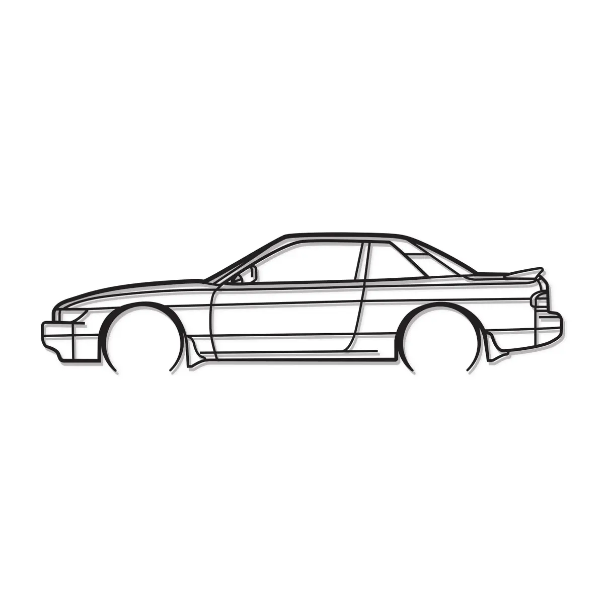 1990 Silvia S13 Detailed Metal Car Wall Art - Mt0232 8