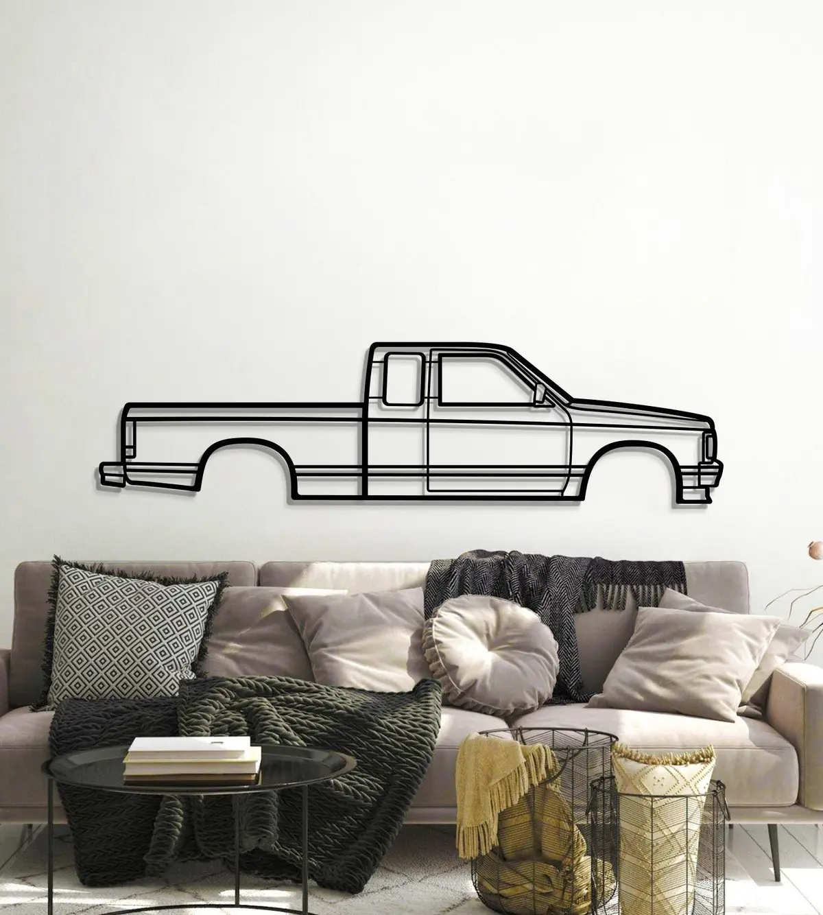1991 S10 Metal Car Wall Art - Mt0237 5
