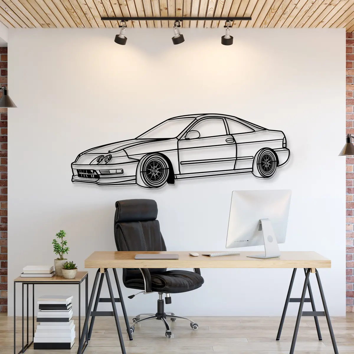 1994 Integra Perspective Metal Car Wall Art - Mt1308 1