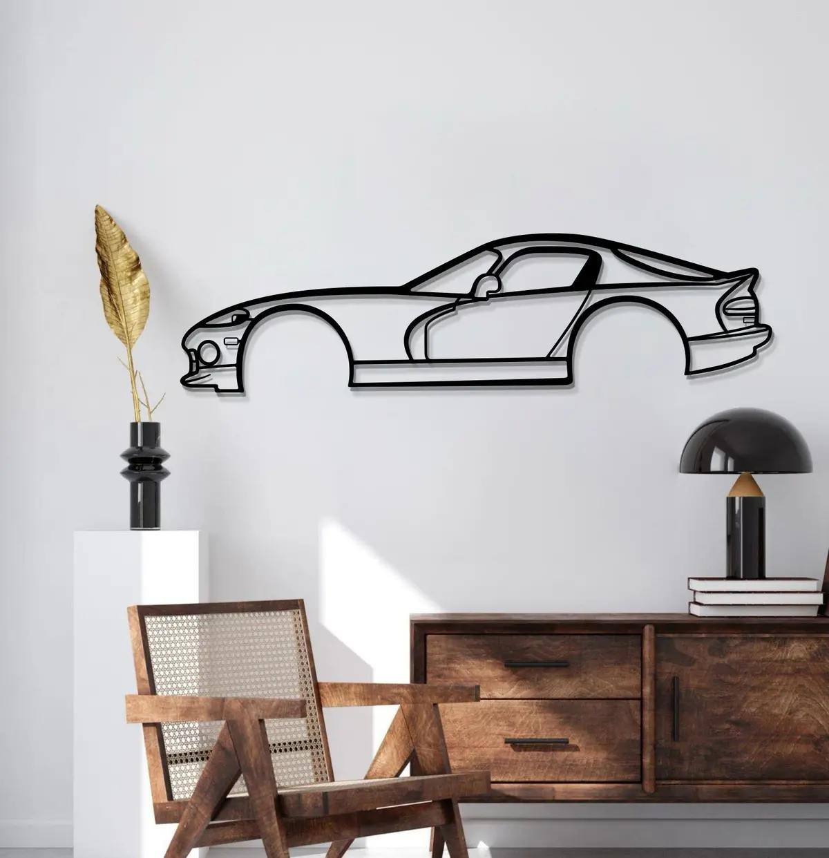 1997 Viper Gts Metal Car Wall Art - Mt0263 2