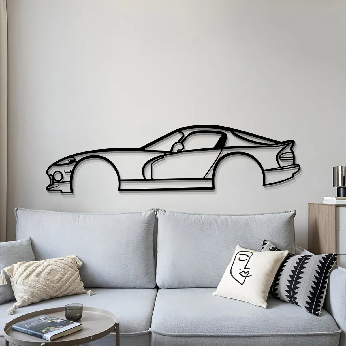 1997 Viper Gts Metal Car Wall Art - Mt0263 6