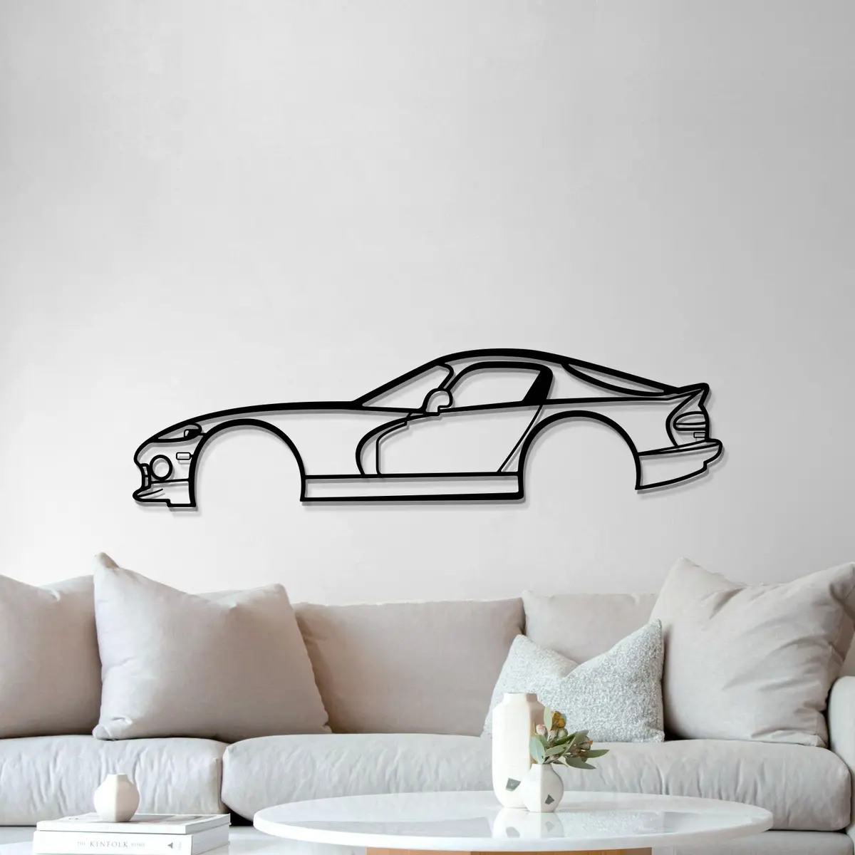 1997 Viper Gts Metal Car Wall Art - Mt0263 4
