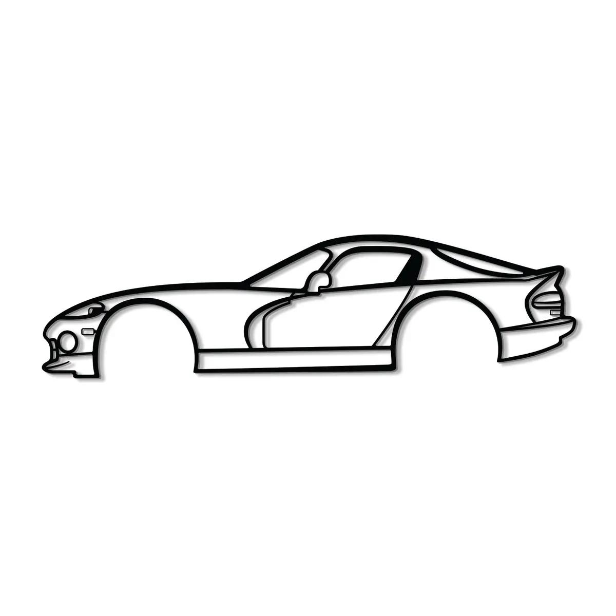 1997 Viper Gts Metal Car Wall Art - Mt0263 8