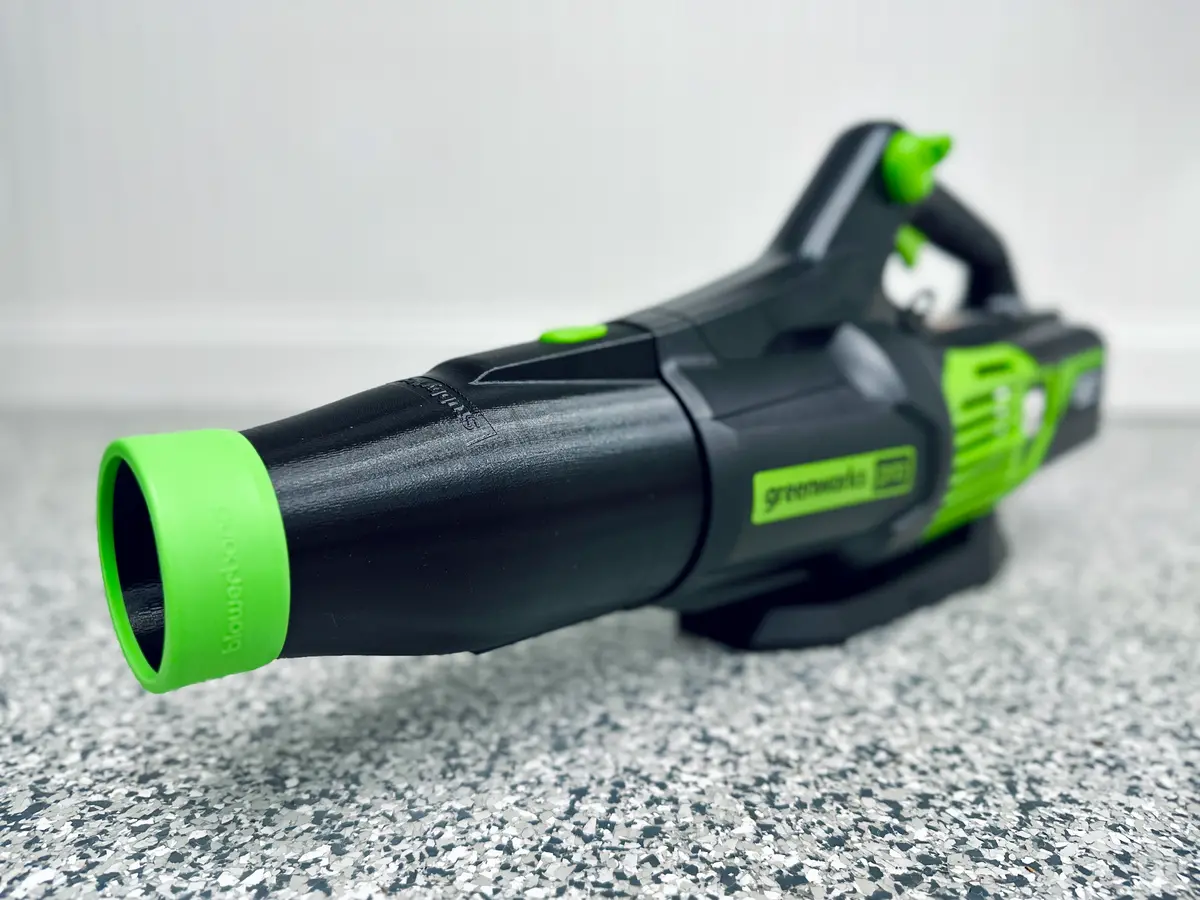 Stubby® Car Drying Nozzle For Greenworks 760, 730, 700, 610, 585, 550, 515, & 500 Cfm Leaf Blowers 2