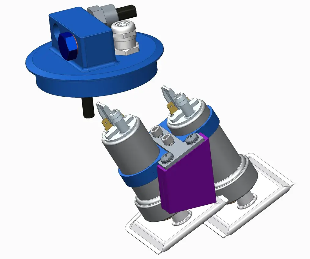 Rally Road Dual Fuel Pump Hanger, Bmw E36 1
