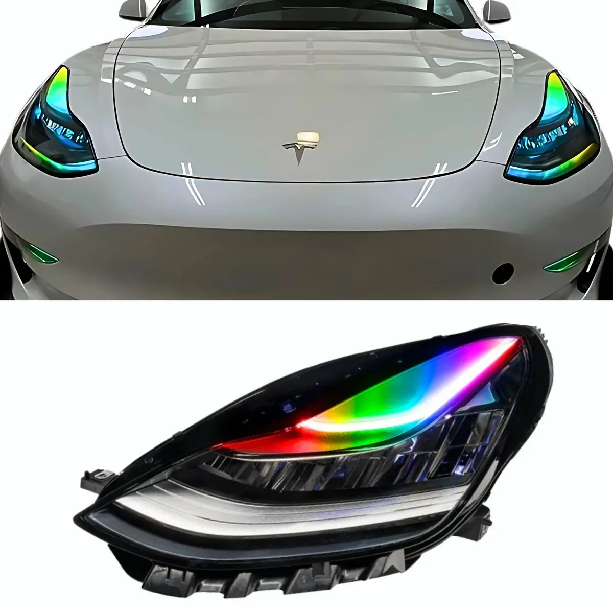 Tesla Model 3 Multicolor Drl Boards (2017-2020) 1