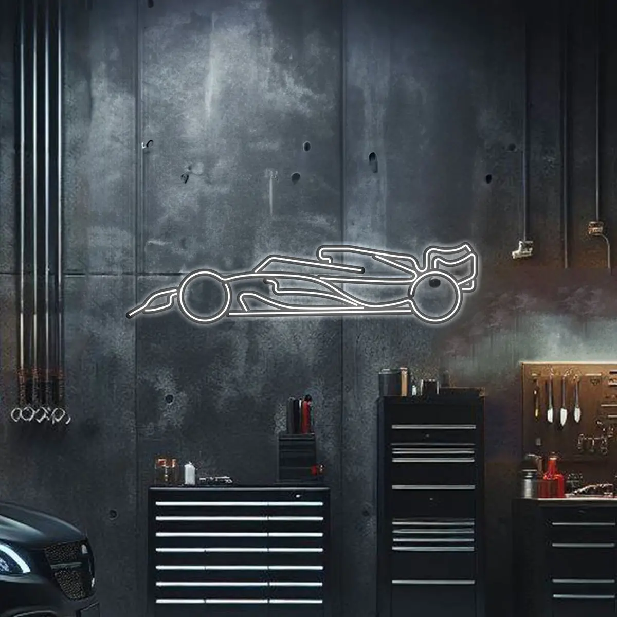 F1 Metal Neon Car Wall Art - Mtn0024 1