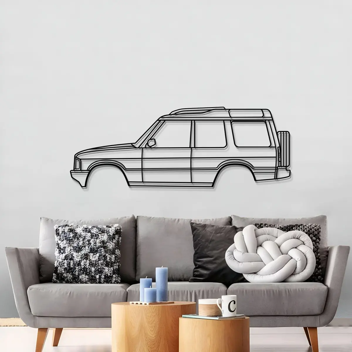 2000 Discovery Series Ii (L318) 1St Gen Metal Car Wall Art - Mt0279 3