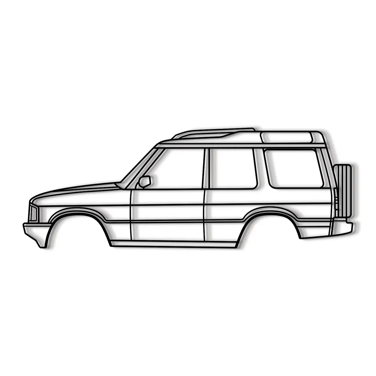 2000 Discovery Series Ii (L318) 1St Gen Metal Car Wall Art - Mt0279 8