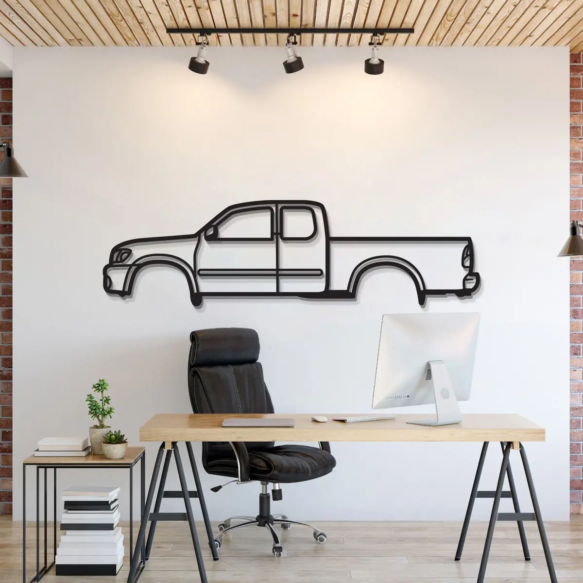 2000 Tundra 1St Gen Metal Car Wall Art - Mt0282 1