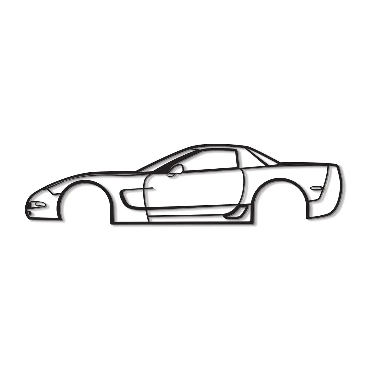 2001 Corvette Z06 Metal Car Wall Art - Mt0288 8