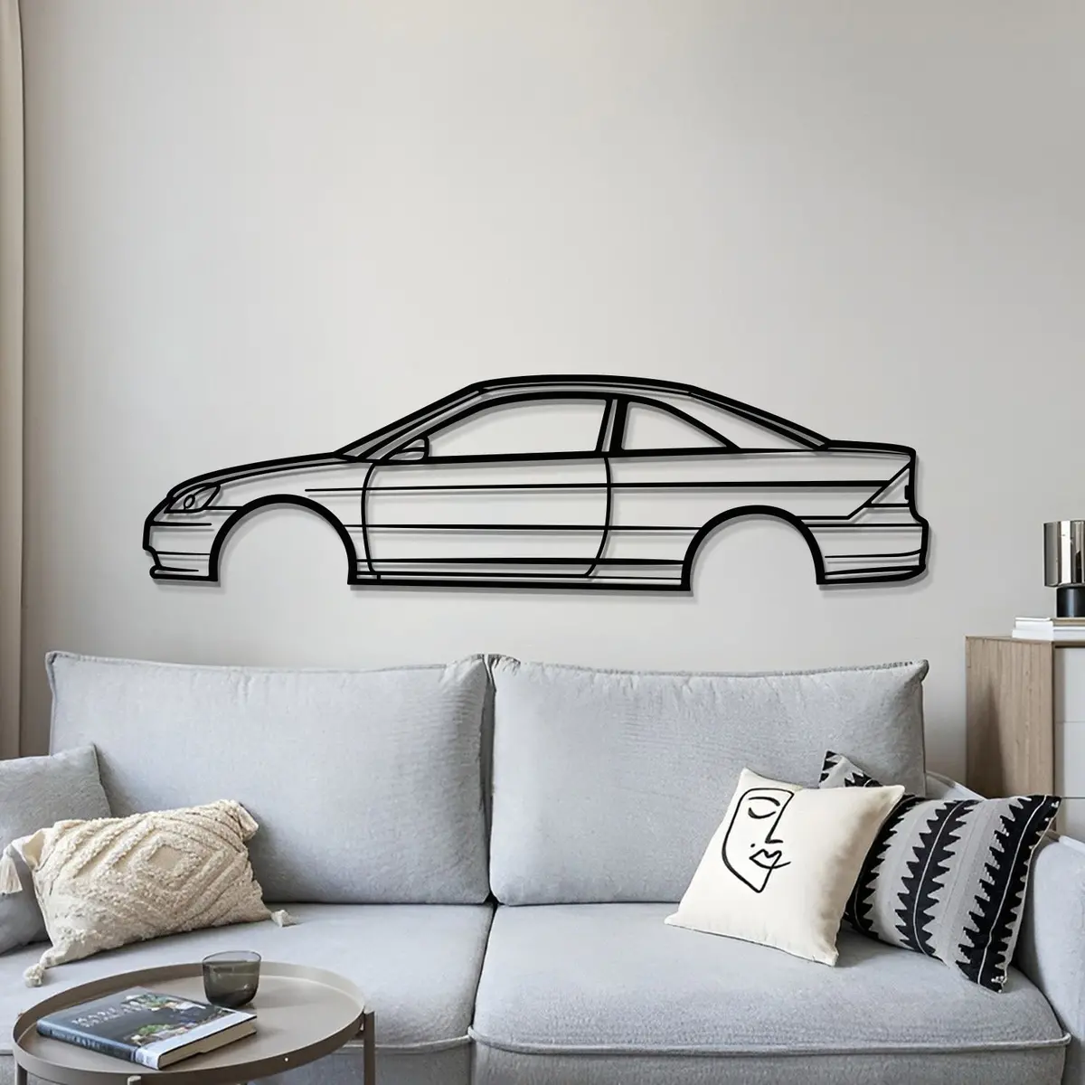 2001 Civic Ex Metal Car Wall Art - Mt0287 4