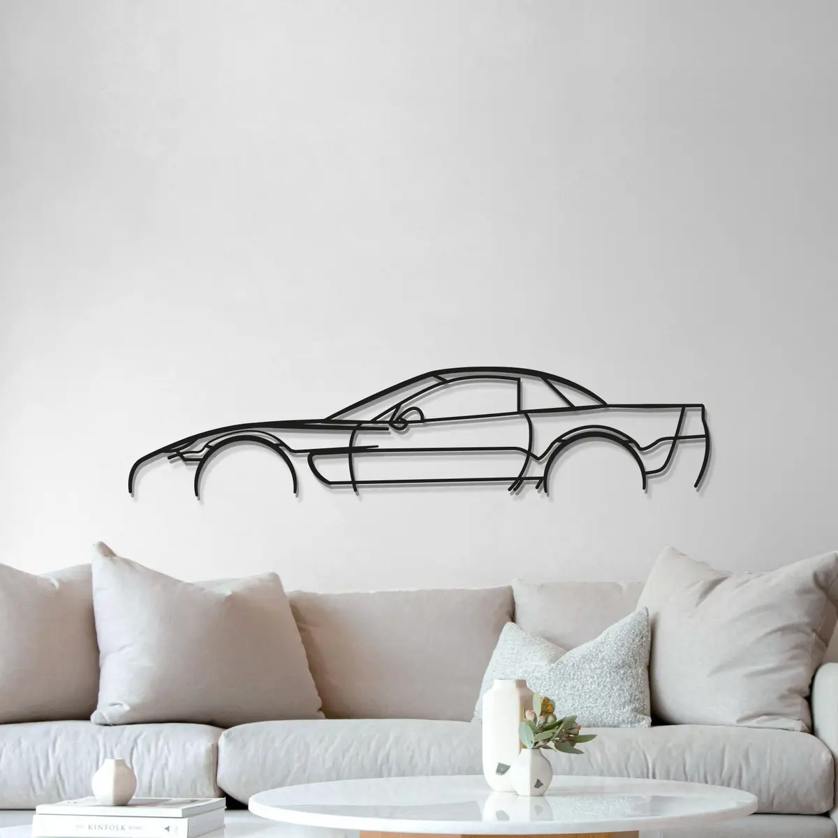2002 Corvette C5 Z06 Metal Car Wall Art - Mt0295 5