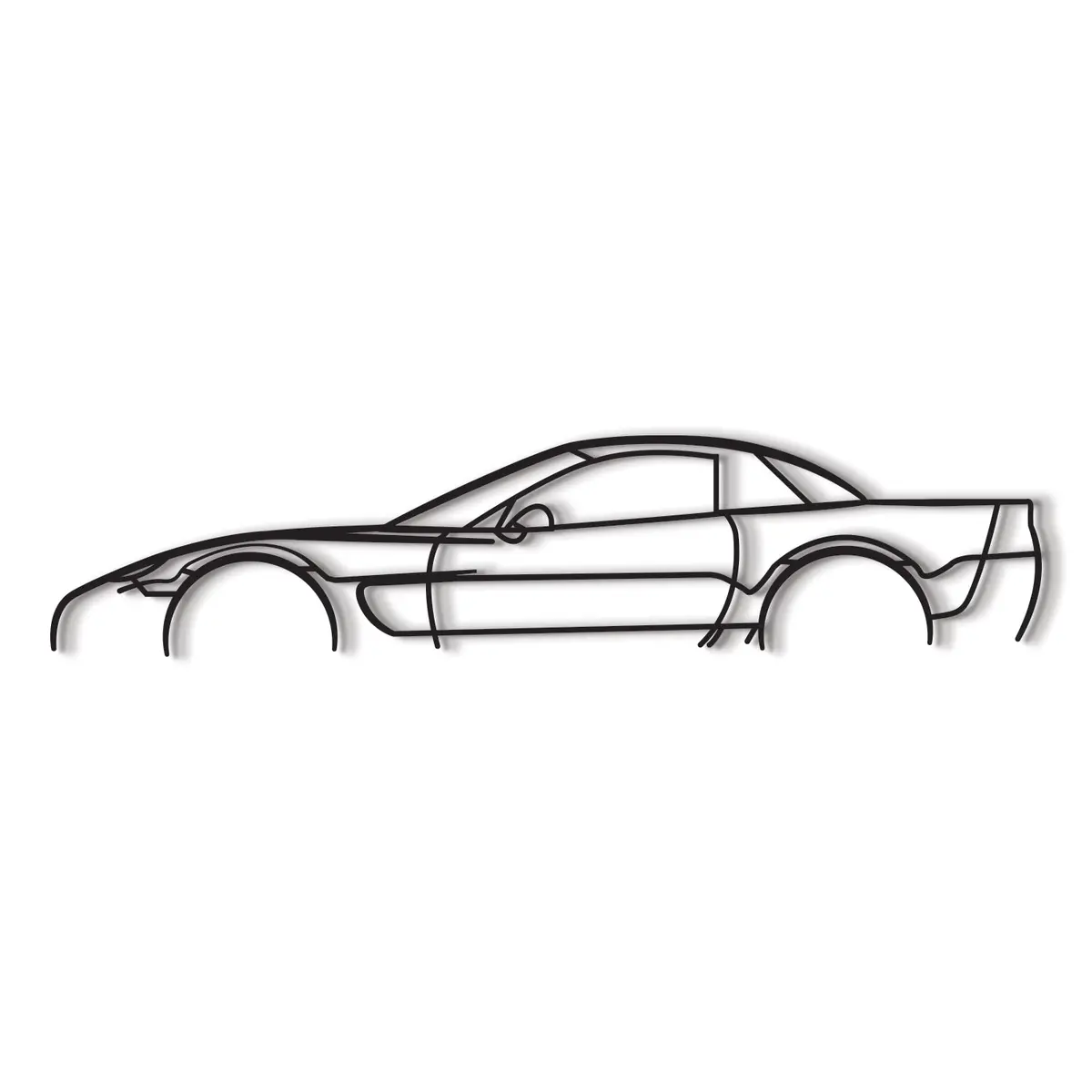 2002 Corvette C5 Z06 Metal Car Wall Art - Mt0295 8