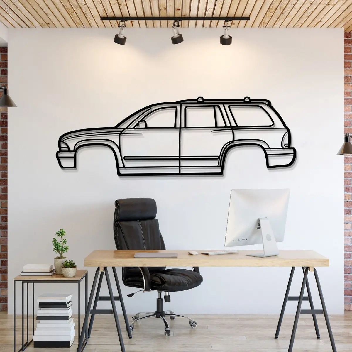 2002 Durango Metal Car Wall Art - Mt0297 1