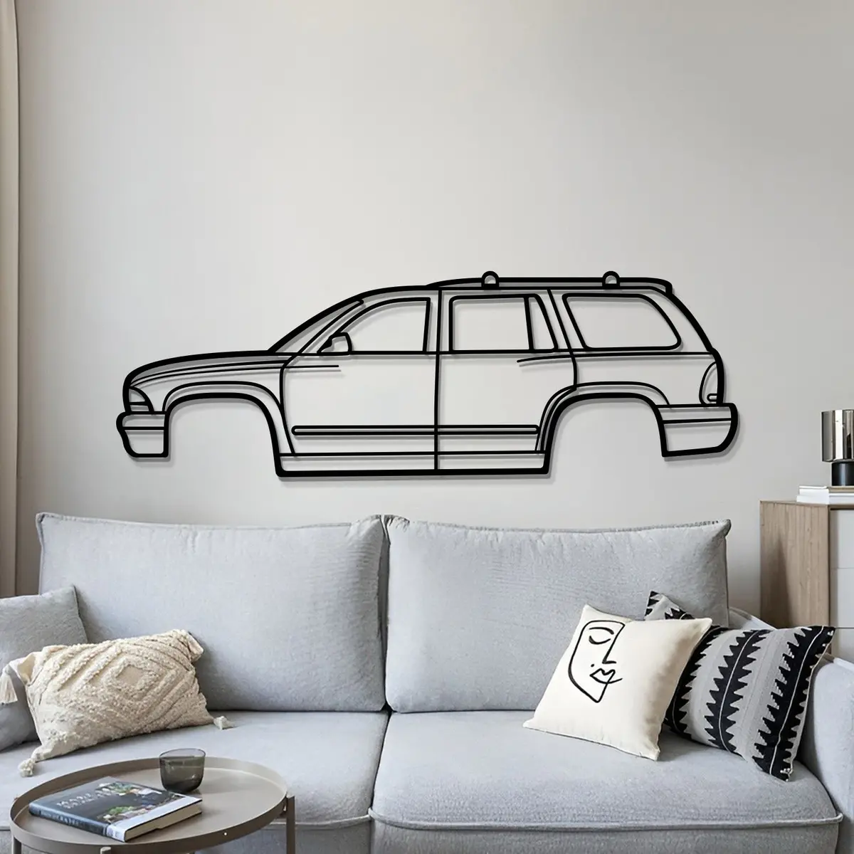 2002 Durango Metal Car Wall Art - Mt0297 4