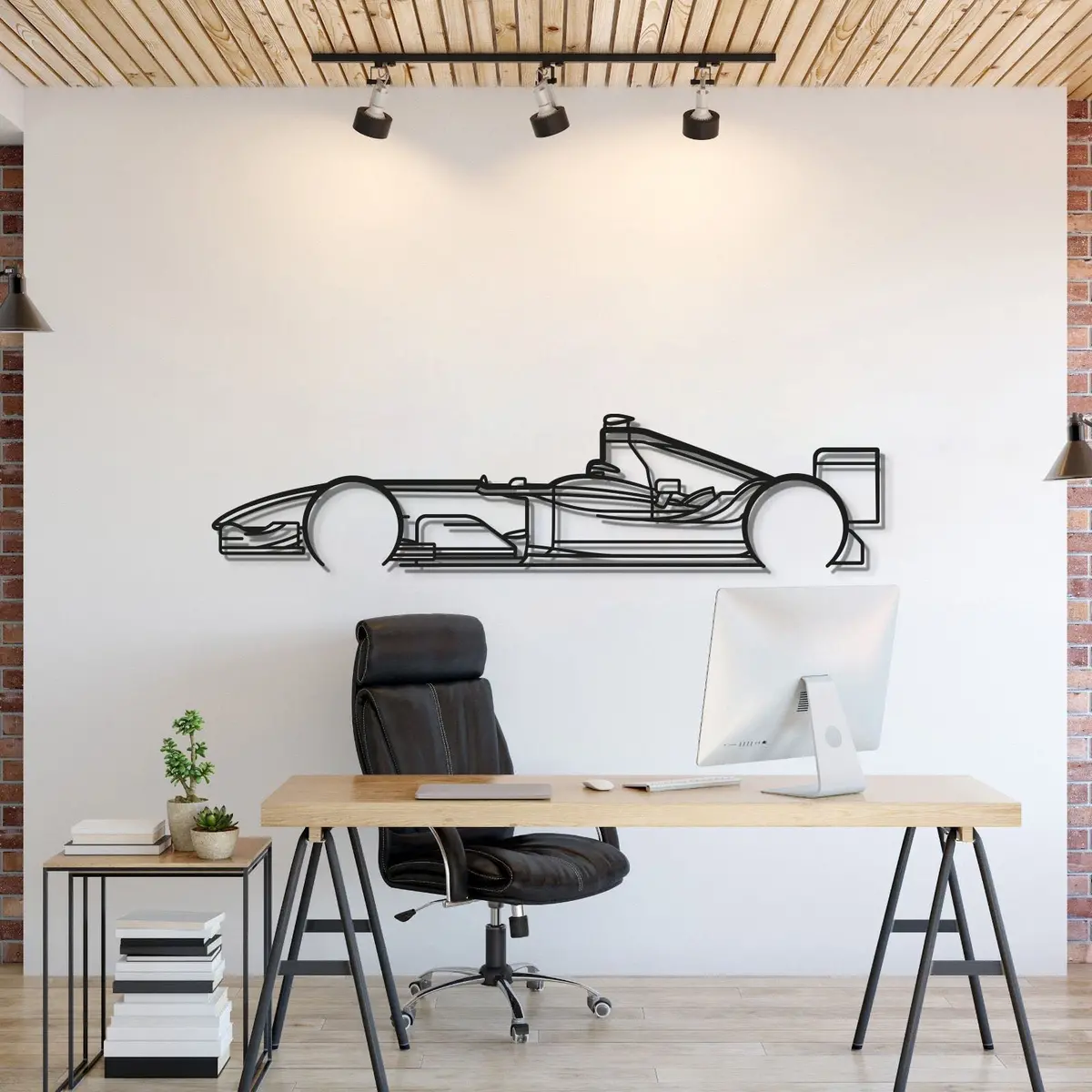 F1 2004 Classic Metal Car Wall Art - Mt0311 1