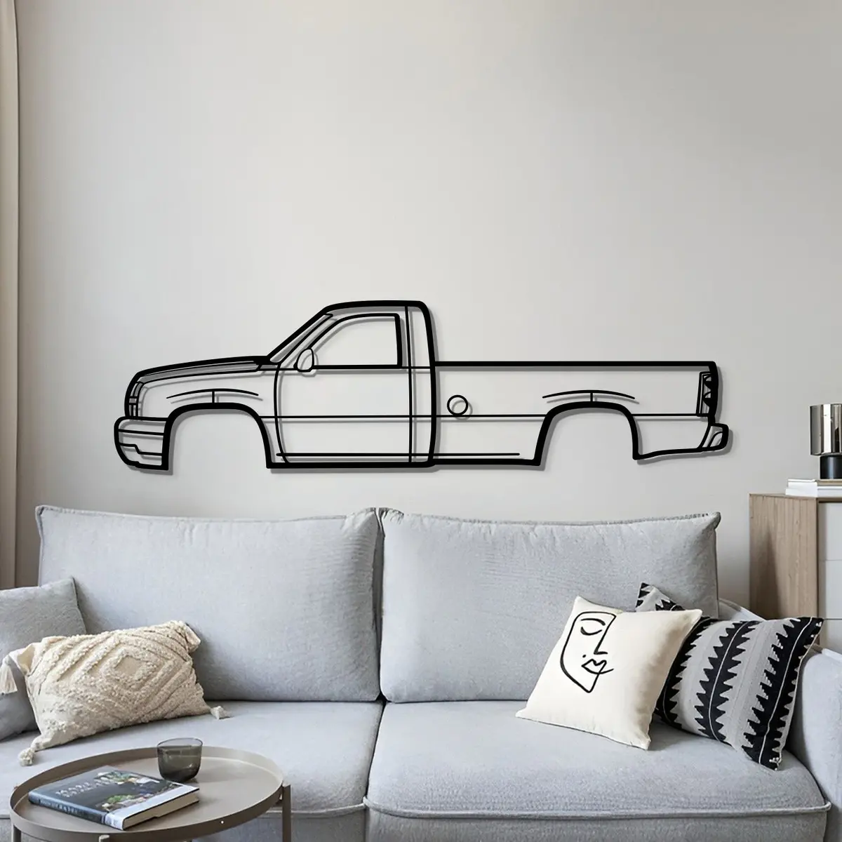 2005 Silverado Metal Car Wall Art - Mt0324 3