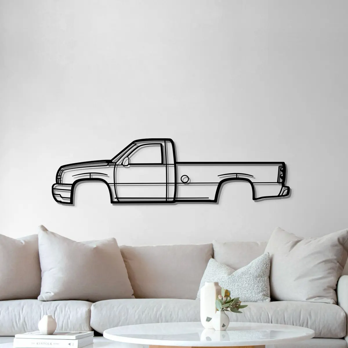 2005 Silverado Metal Car Wall Art - Mt0324 4