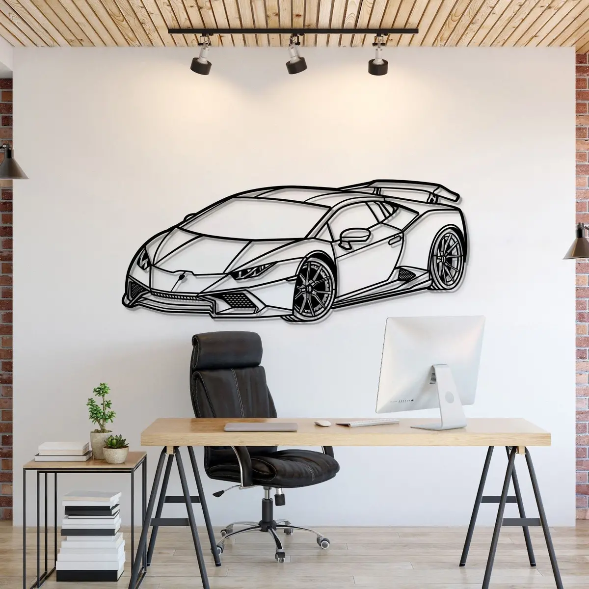 2005 Huracan Perspective Metal Car Wall Art - Mt1167 1