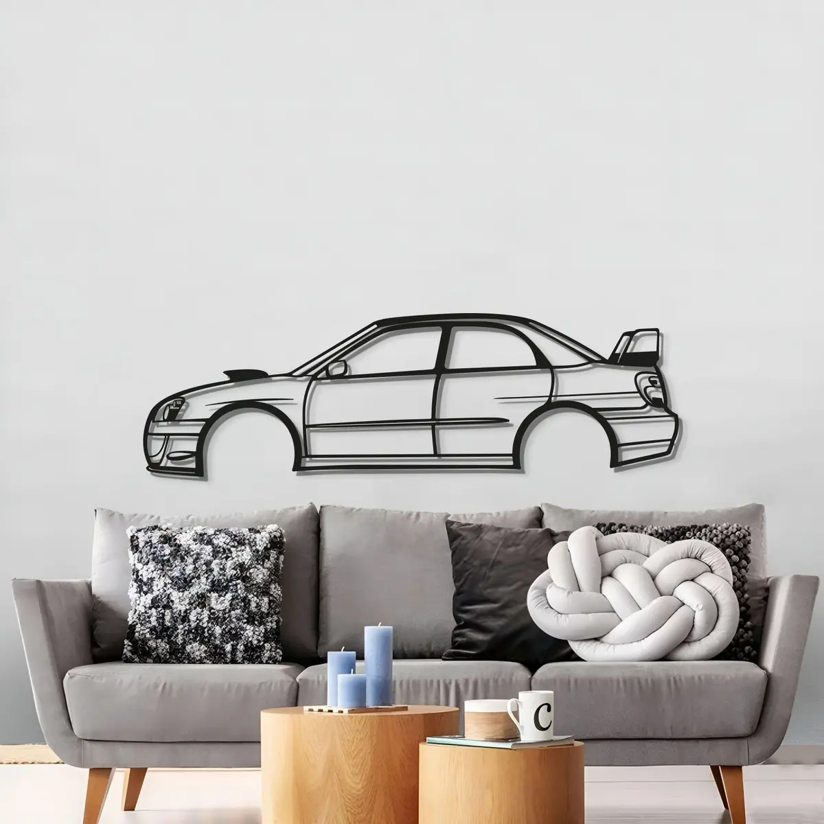 2006 Wrx Sti Blobeye Metal Car Wall Art - Mt0337 3