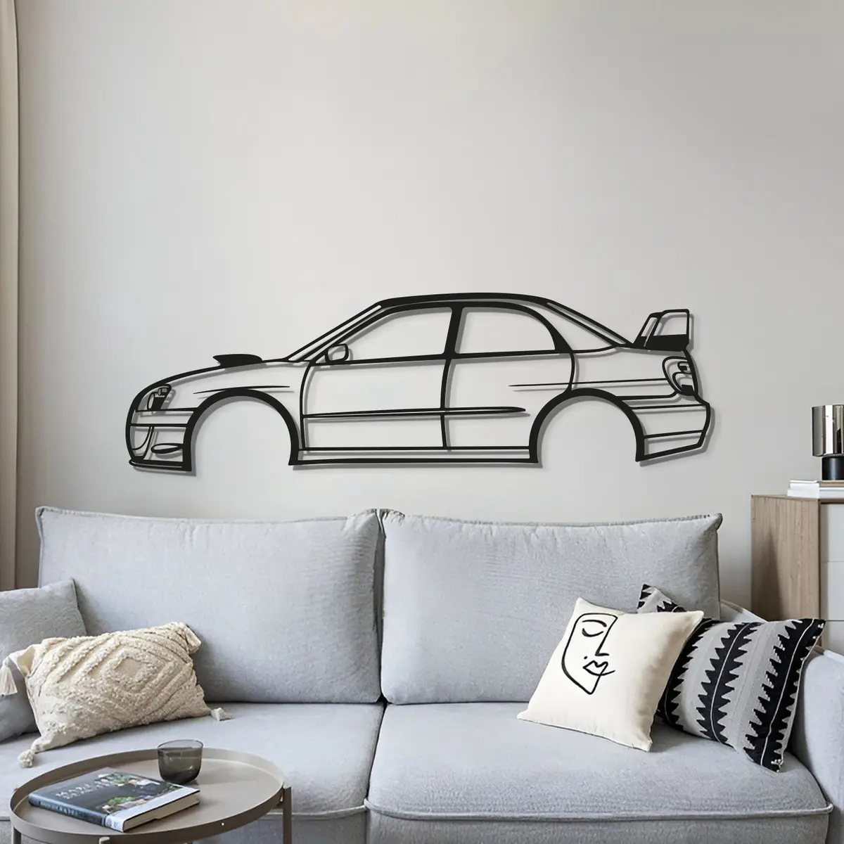 2006 Wrx Sti Blobeye Metal Car Wall Art - Mt0337 4