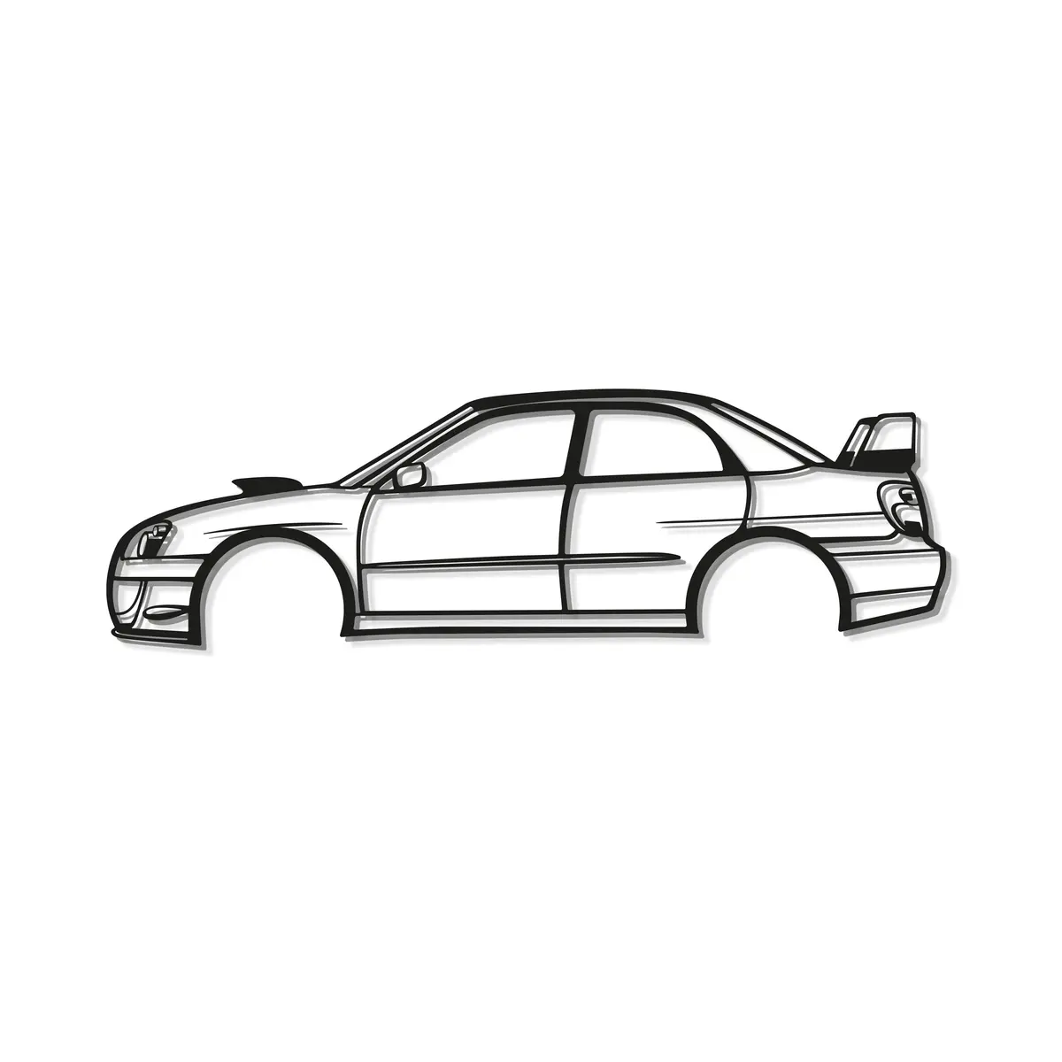 2006 Wrx Sti Blobeye Metal Car Wall Art - Mt0337 8