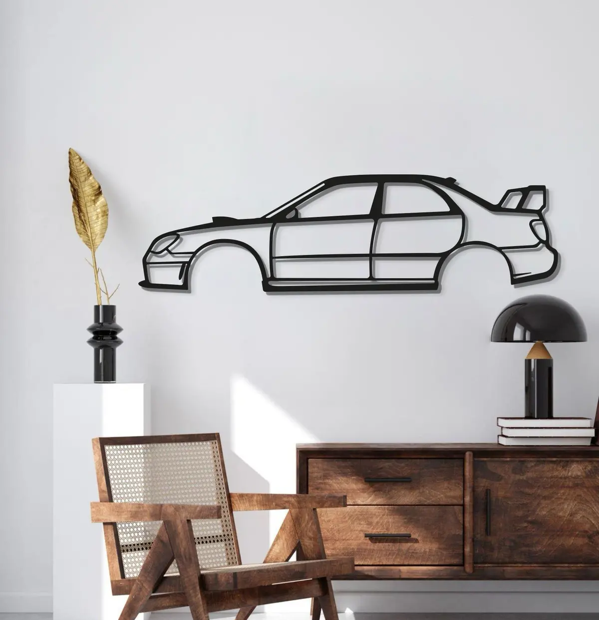 2006 Wrx Sti Hawkeye Metal Car Wall Art - Mt0338 2