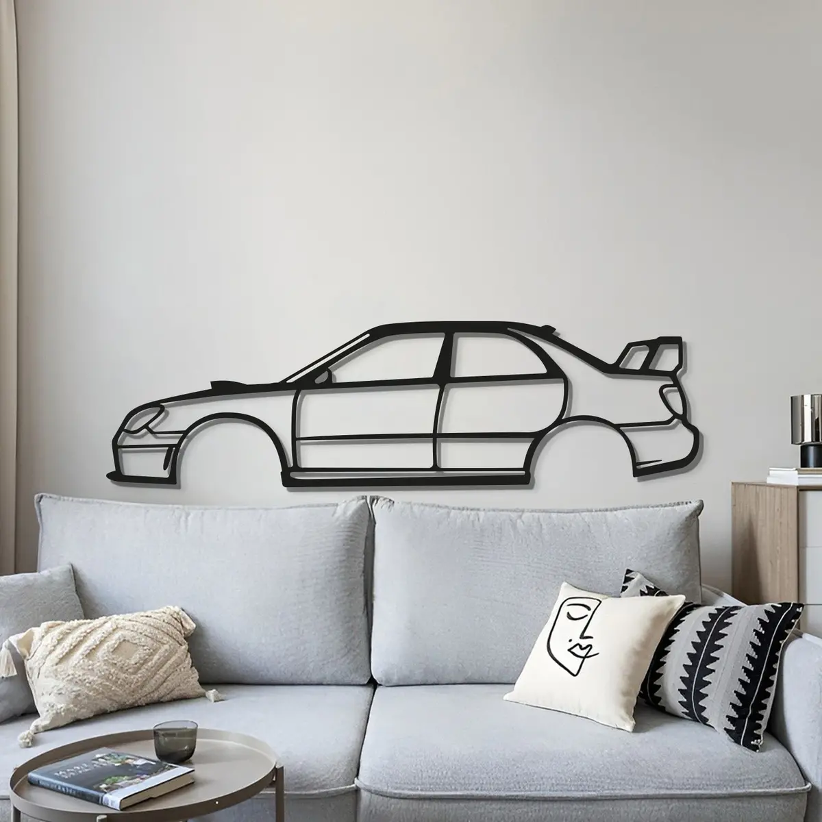 2006 Wrx Sti Hawkeye Metal Car Wall Art - Mt0338 4