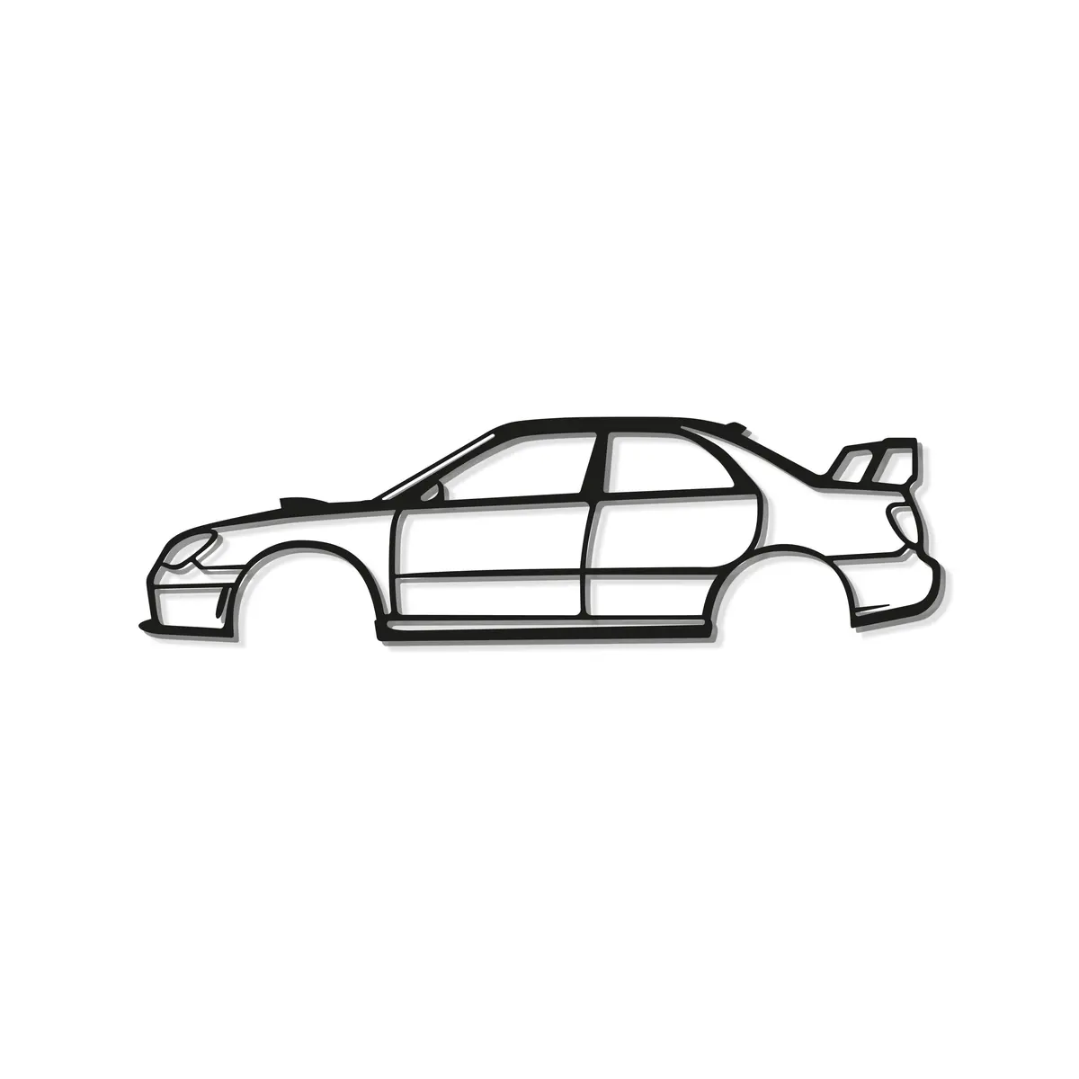 2006 Wrx Sti Hawkeye Metal Car Wall Art - Mt0338 8