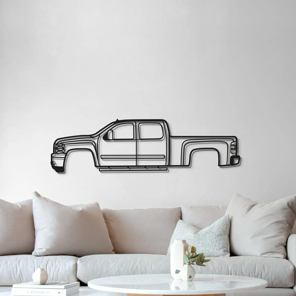 2007 Silverado 1500 2Nd Gen Metal Car Wall Art - Mt0350 5