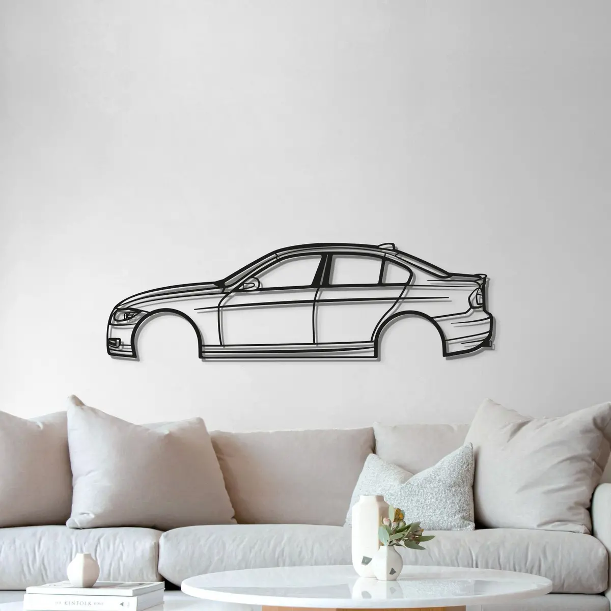 2008 3 Series E90 Metal Car Wall Art - Mt0359 5