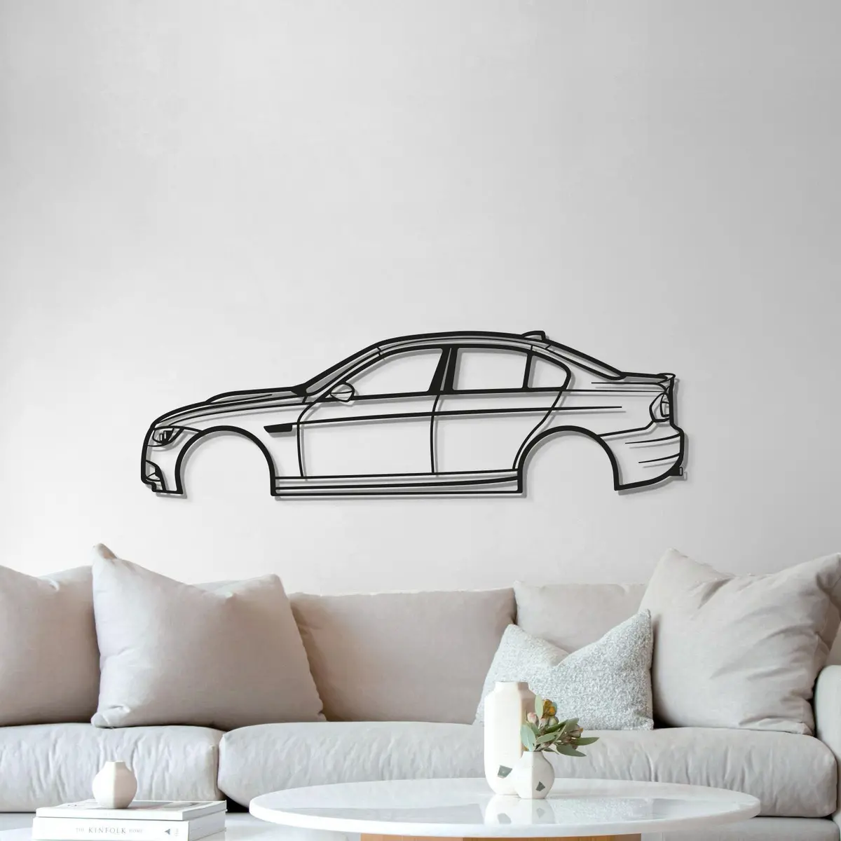 2008 E90 M3 Metal Car Wall Art - Mt0363 5