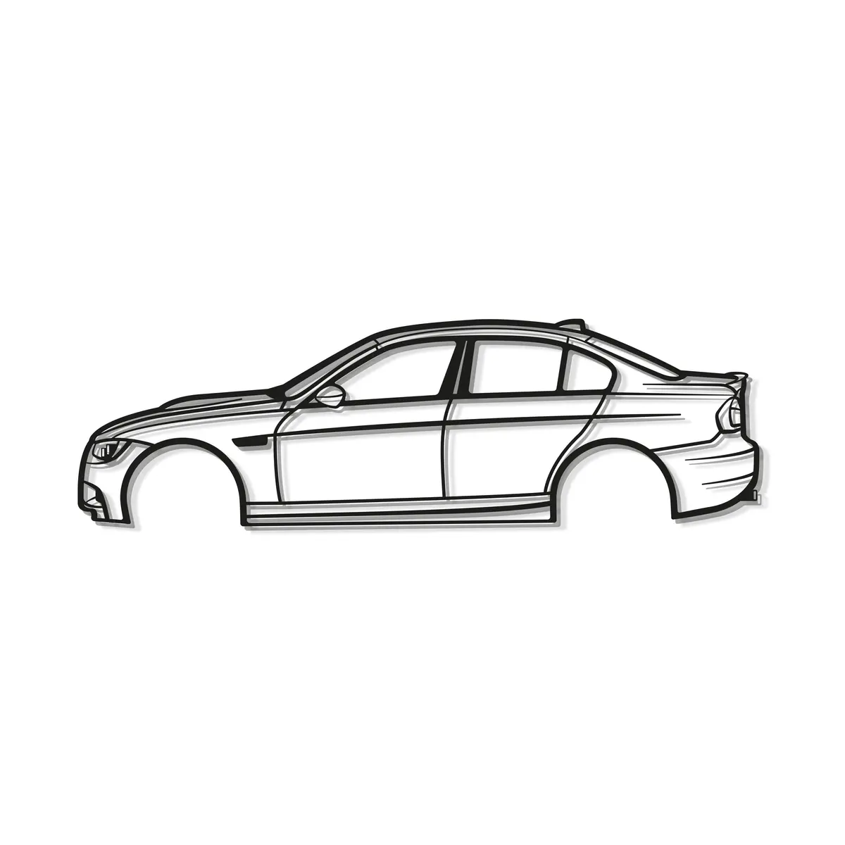 2008 E90 M3 Metal Car Wall Art - Mt0363 8