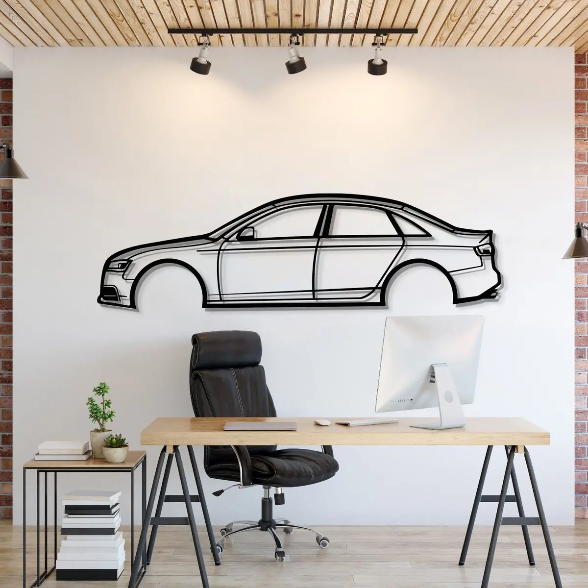 2009 S4 Metal Car Wall Art - Mt0381 1