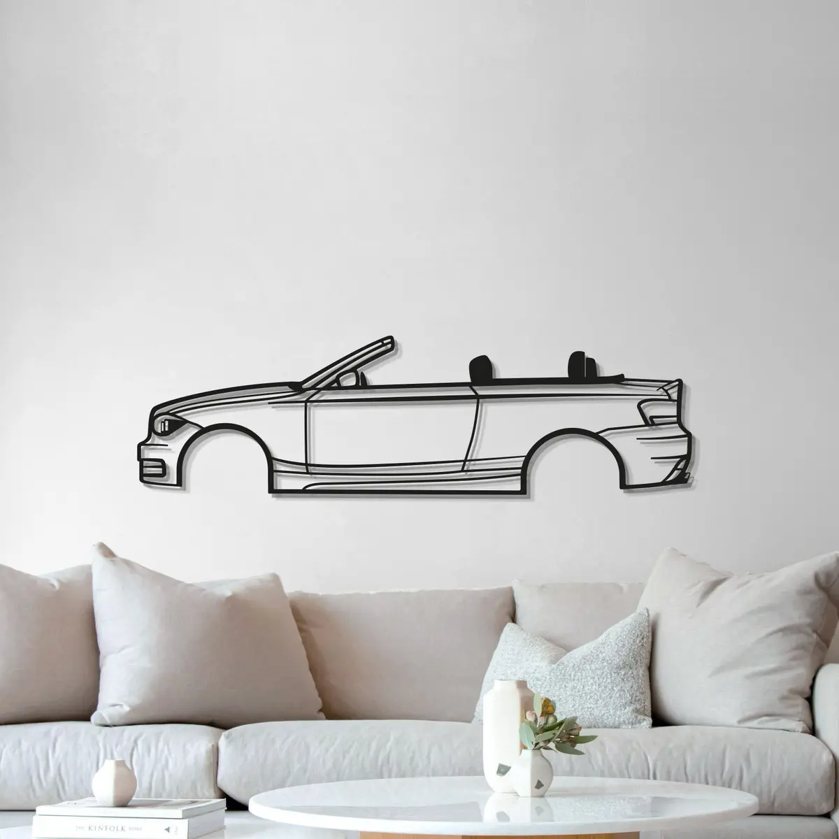 2009 E88 Convertible Metal Car Wall Art - Mt0385 5
