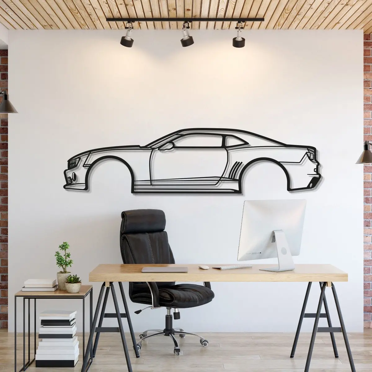 2010 Camaro Metal Car Wall Art - Mt0400 1