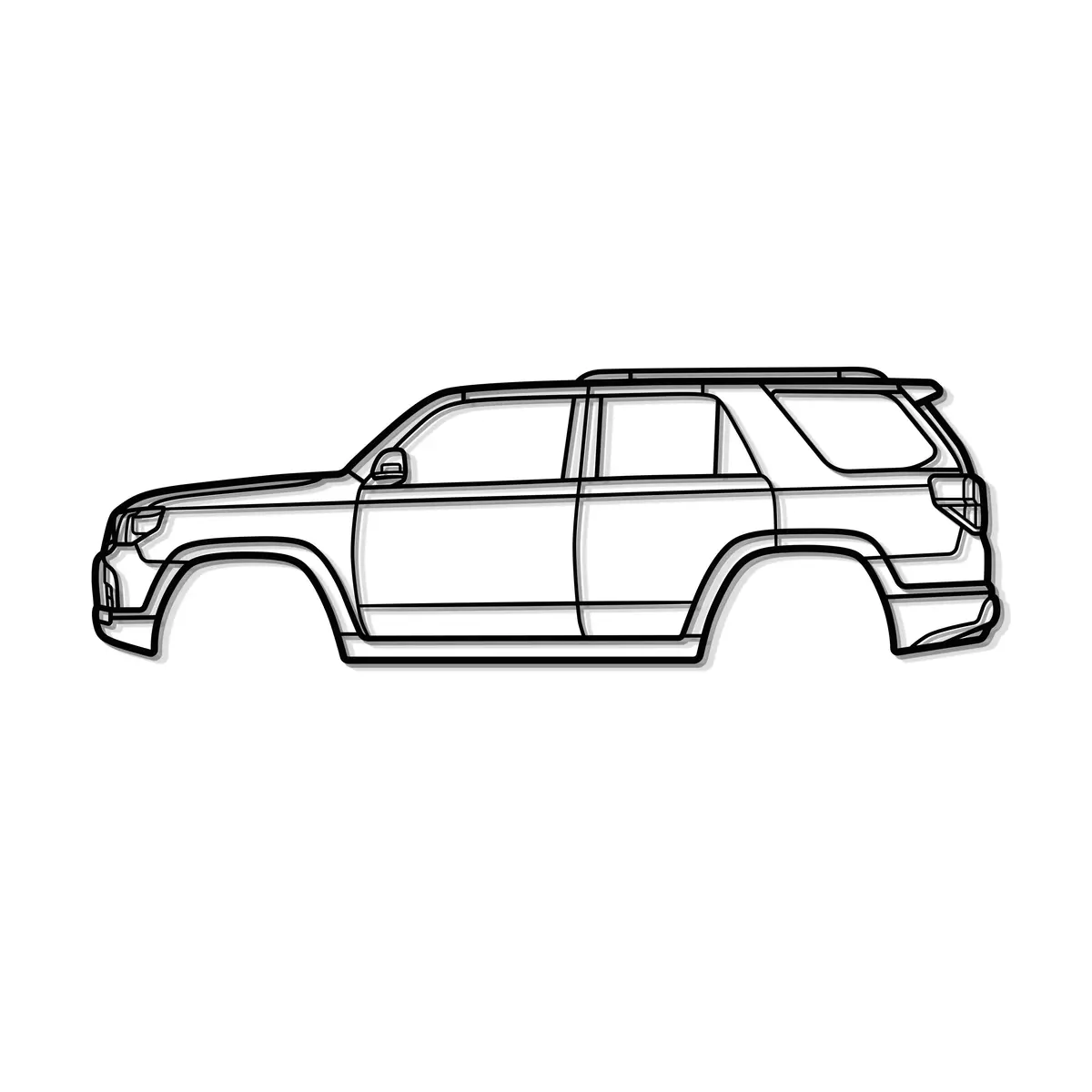 2010 4Runner 5Th Gen (N280) Metal Car Wall Art - Mt0399 8