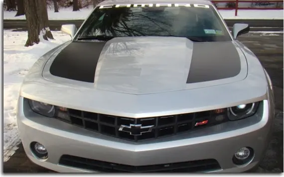 Side Hood Stripe Graphic Decals - 2010-2014 Camaro 1