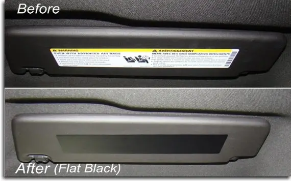 Visor Label Overlay Decals - 2010-2017 Camaro 1