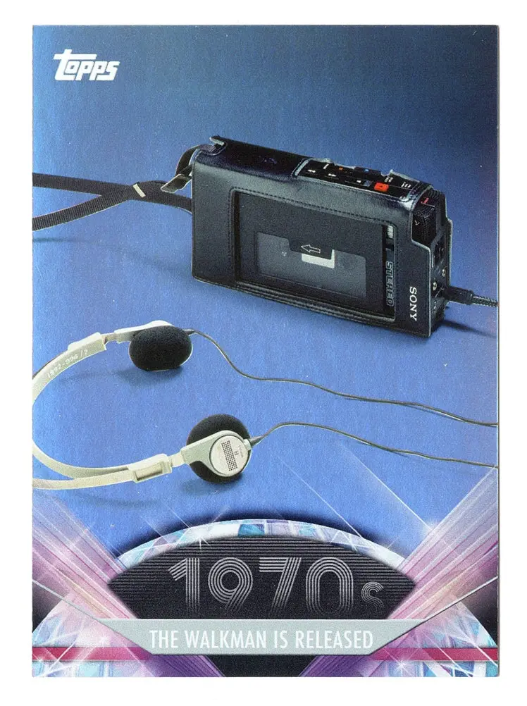 2011 Topps American Pie (1970'S) The Walkman Is Released Rare Parallel Holofoil Collectible Insert Trading Card #135 1