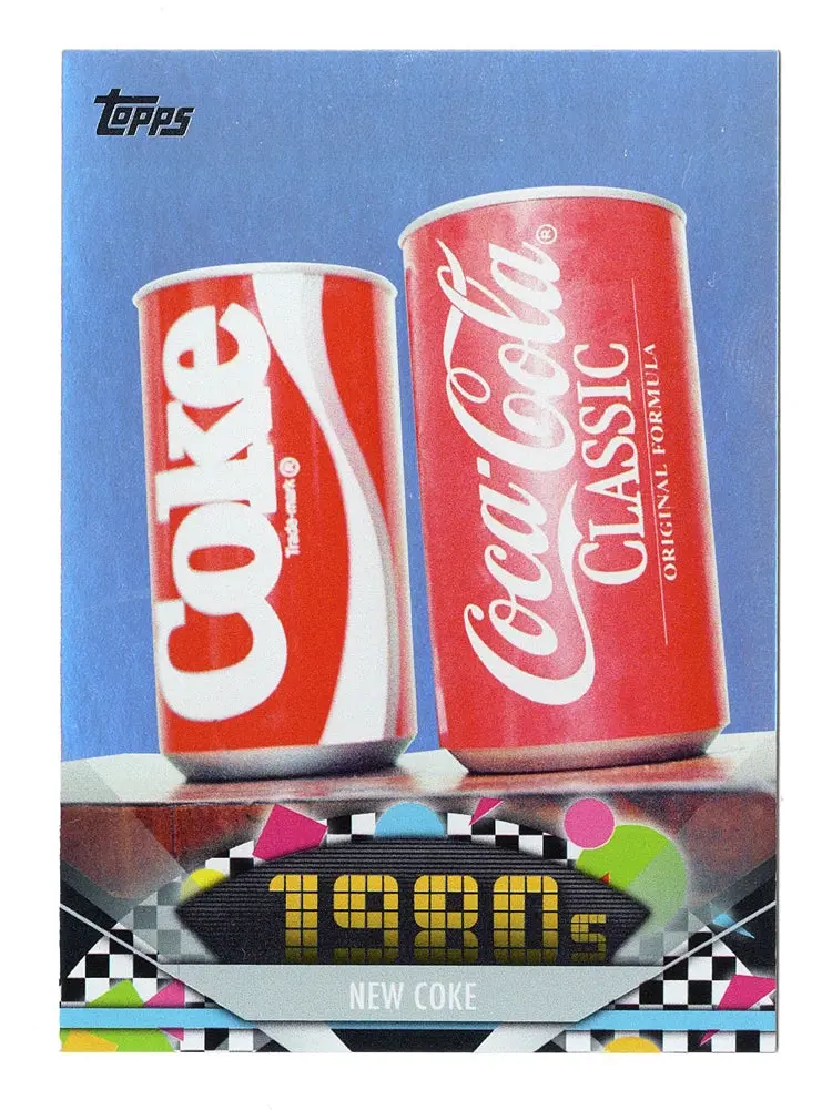 2011 Topps American Pie (1980'S) New Coke Rare Parallel Holofoil Collectible Insert Trading Card #149 1