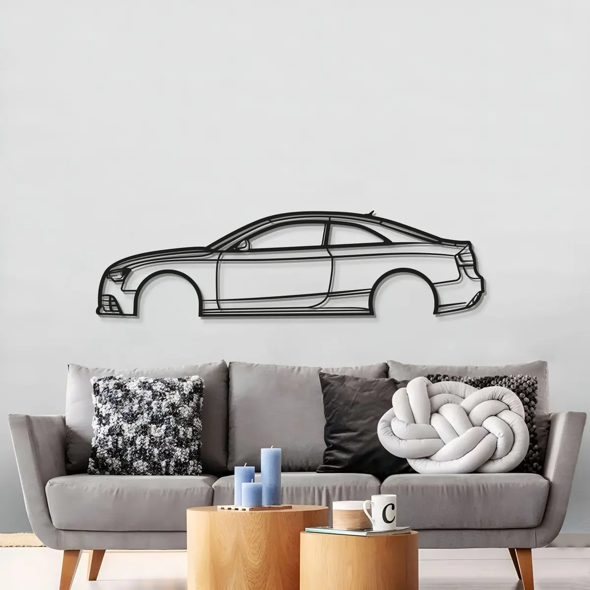 2014 Rs5 Coupe Metal Car Wall Art - Mt0510 3