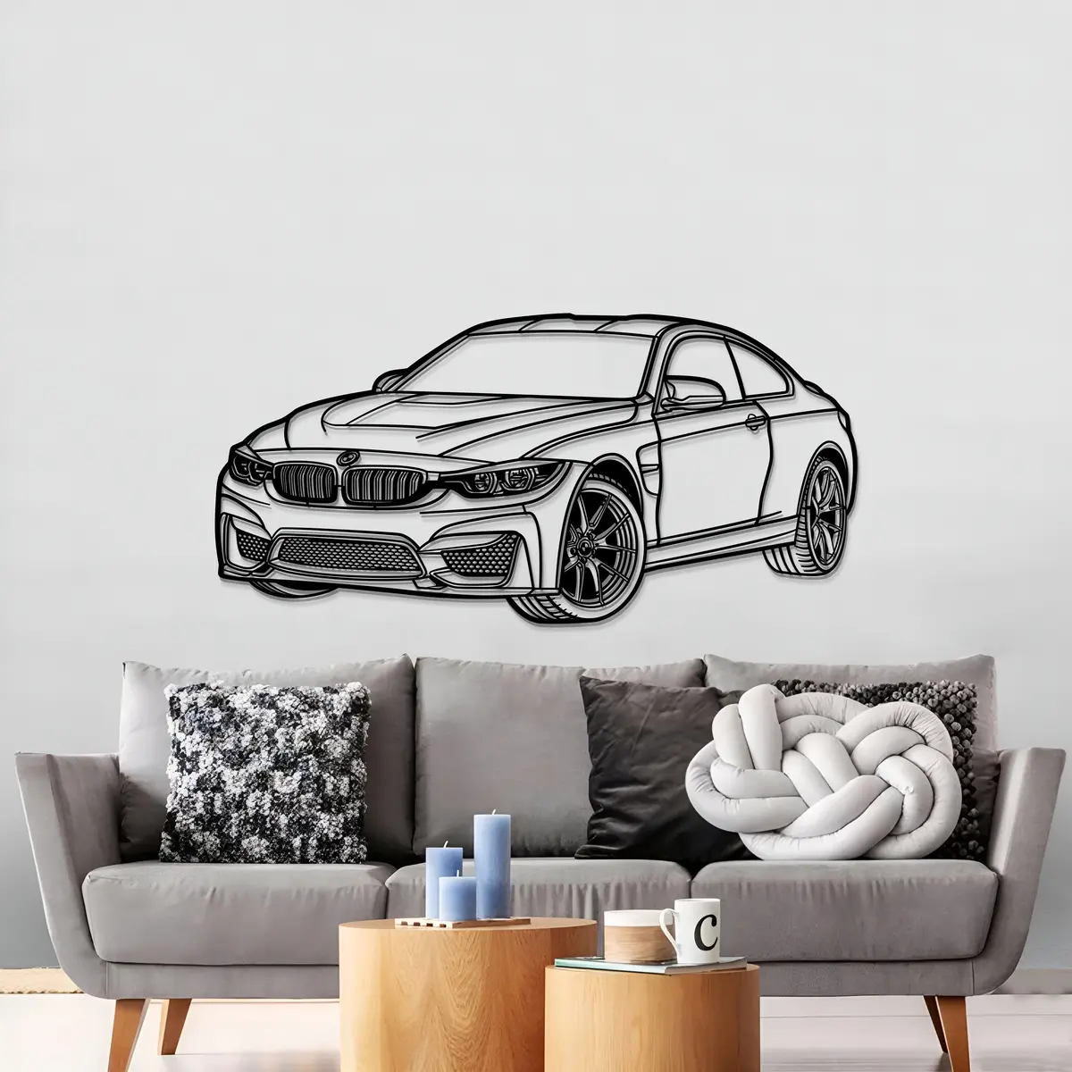2014 F82 M4 Perspective Metal Car Wall Art - Mt1143 2