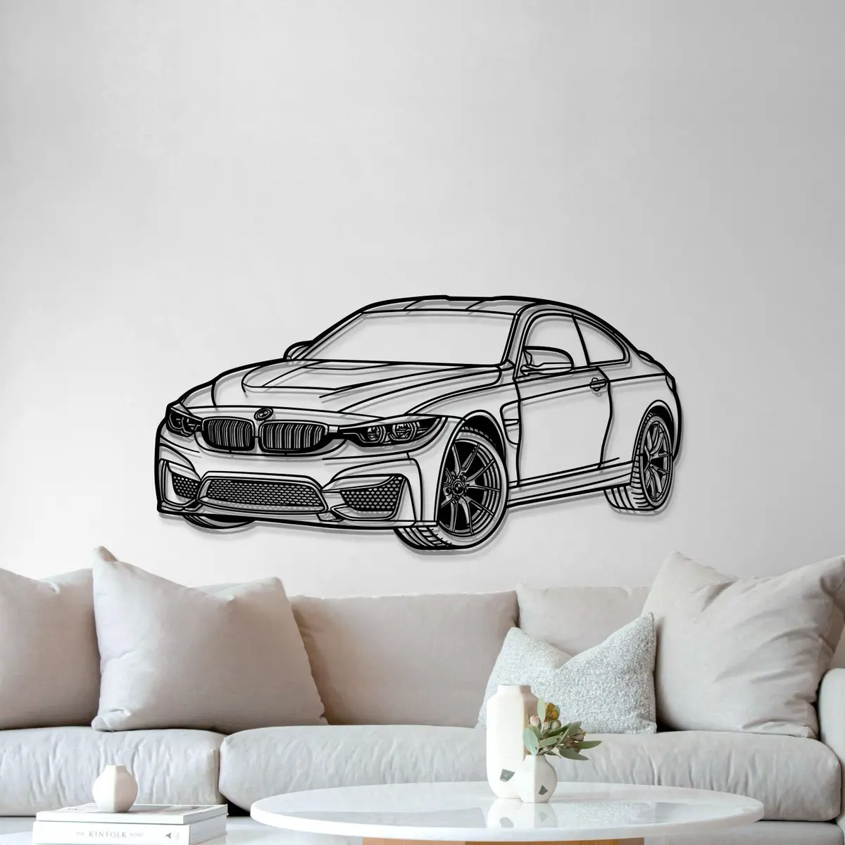 2014 F82 M4 Perspective Metal Car Wall Art - Mt1143 4