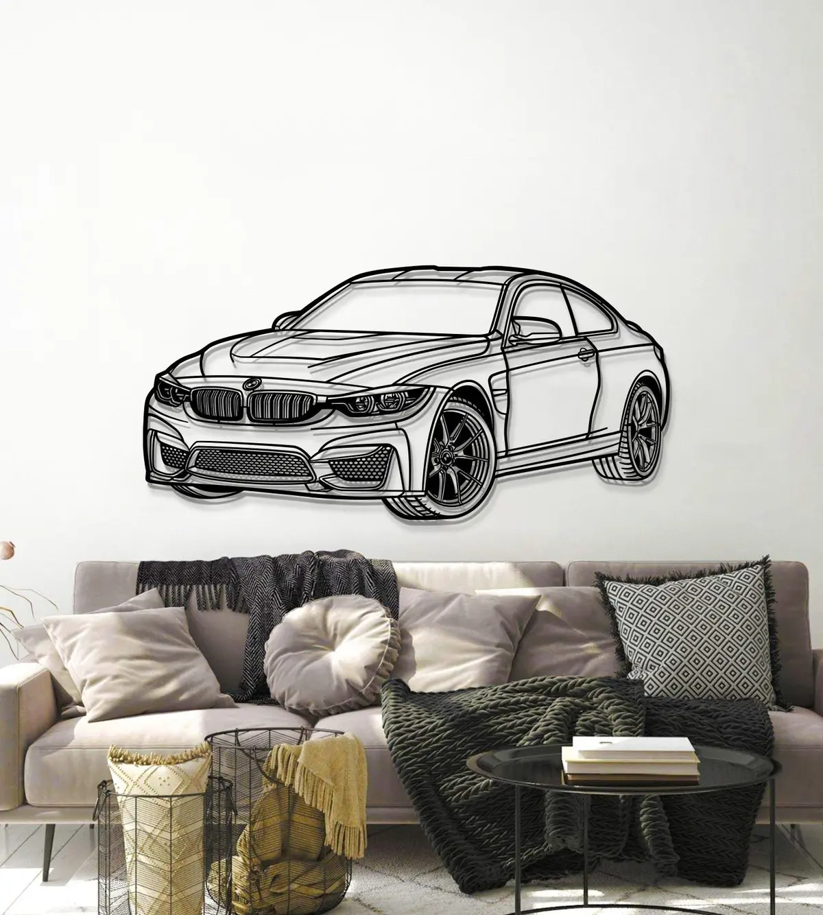 2014 F82 M4 Perspective Metal Car Wall Art - Mt1143 5