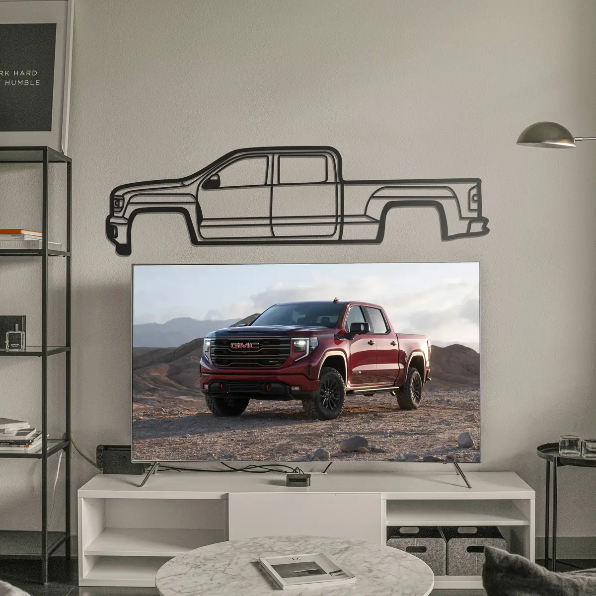 2014 Sierra 1500 4Th Gen Metal Car Wall Art - Mt0511 2