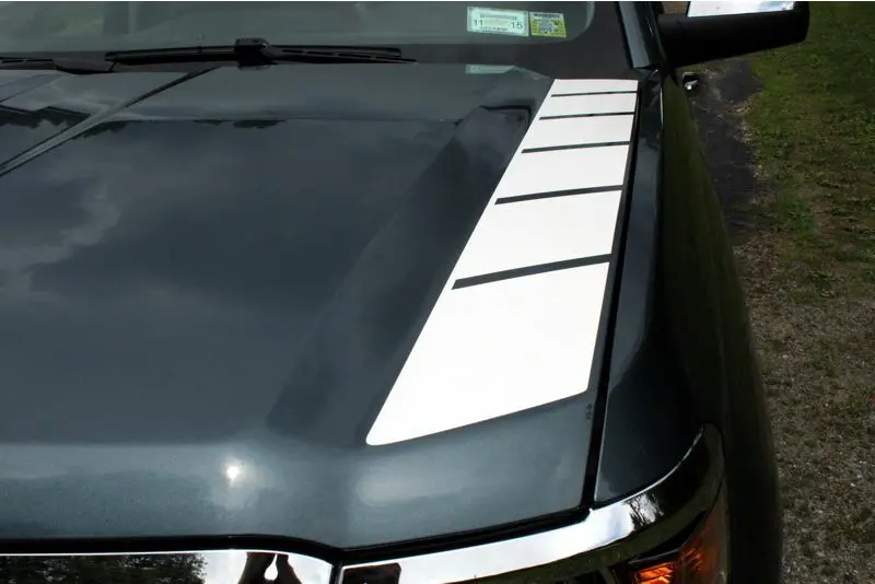 Outer Side Hood Stripe Graphics - 2014-2015 Silverado 1