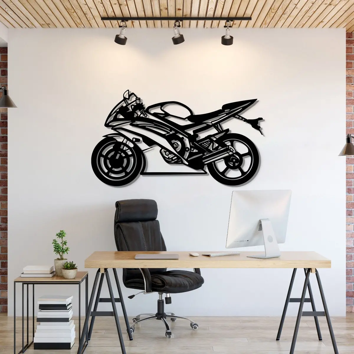 2014 R6 Metal Motorcycle Wall Art - Mt0509 1