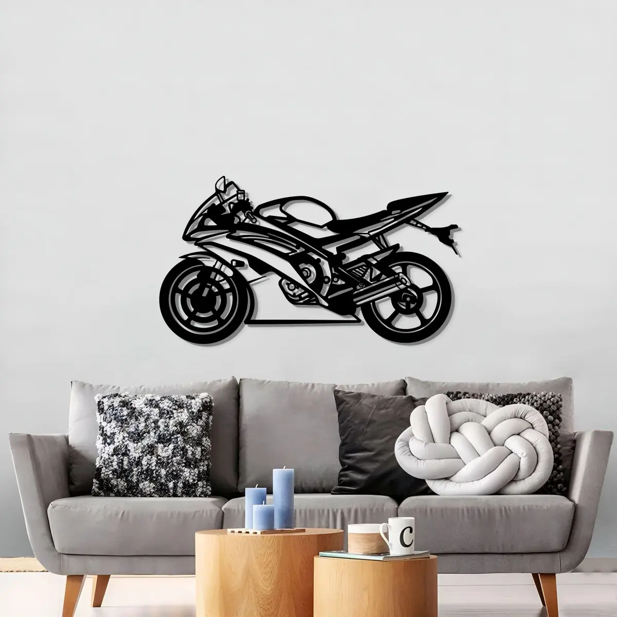 2014 R6 Metal Motorcycle Wall Art - Mt0509 3